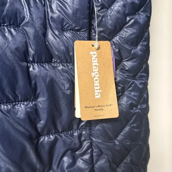 Patagonia Dark Blue Micro Puff Hoody Jacket - Picture 2 of 6